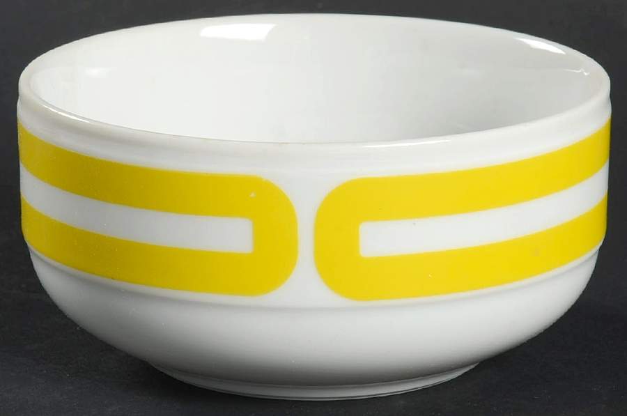 Tangent Yellow Fruit/Dessert (Sauce) Bowl by Mikasa-1