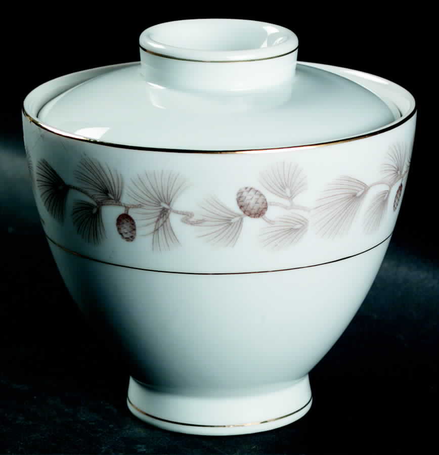 Tahoe Pine Sugar Bowl & Lid by Mikasa-1