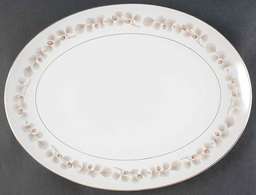 Tahoe Pine 16" Oval Serving Platter by Mikasa-1