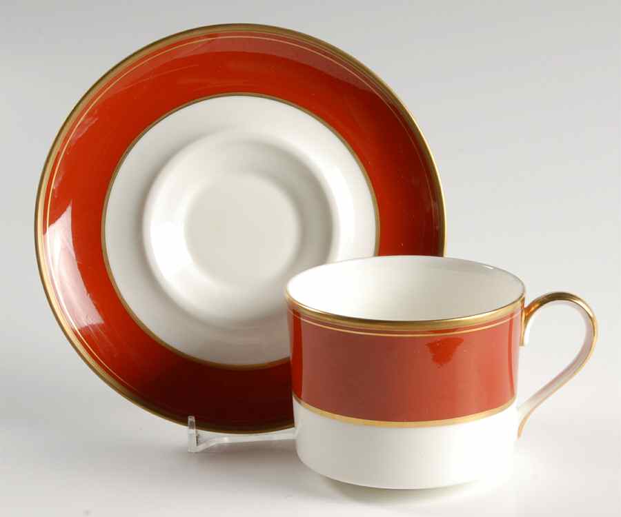 Tawny Port Flat Cup & Saucer Set by Mikasa-1