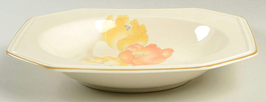 Tall Tulips Rim Soup Bowl by Mikasa-1