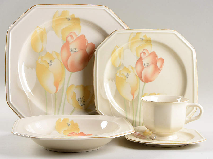 Tall Tulips 5 Piece Place Setting by Mikasa-1