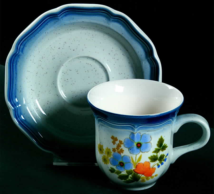 Tender Blossoms Flat Cup & Saucer Set by Mikasa-1