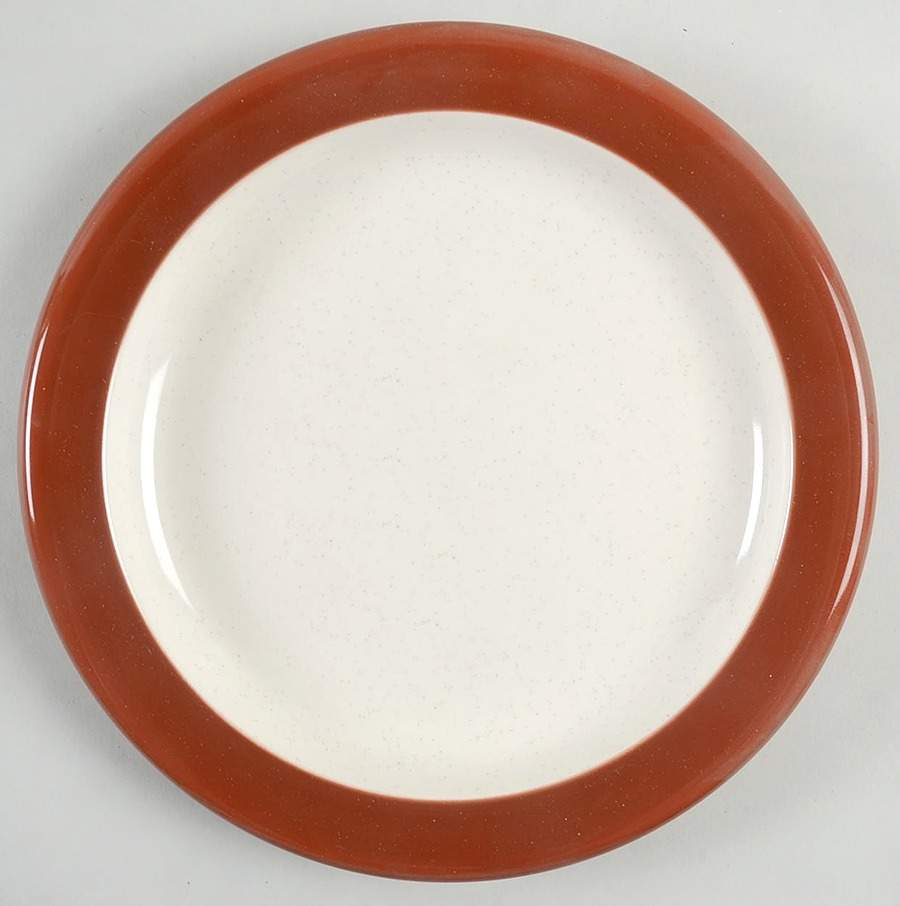 Terracotta Band Salad Plate by Mikasa-1