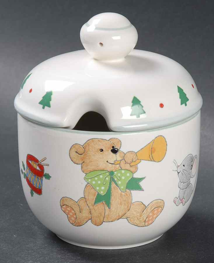 Teddy's Christmas Jam/Jelly & Lid by Mikasa-1