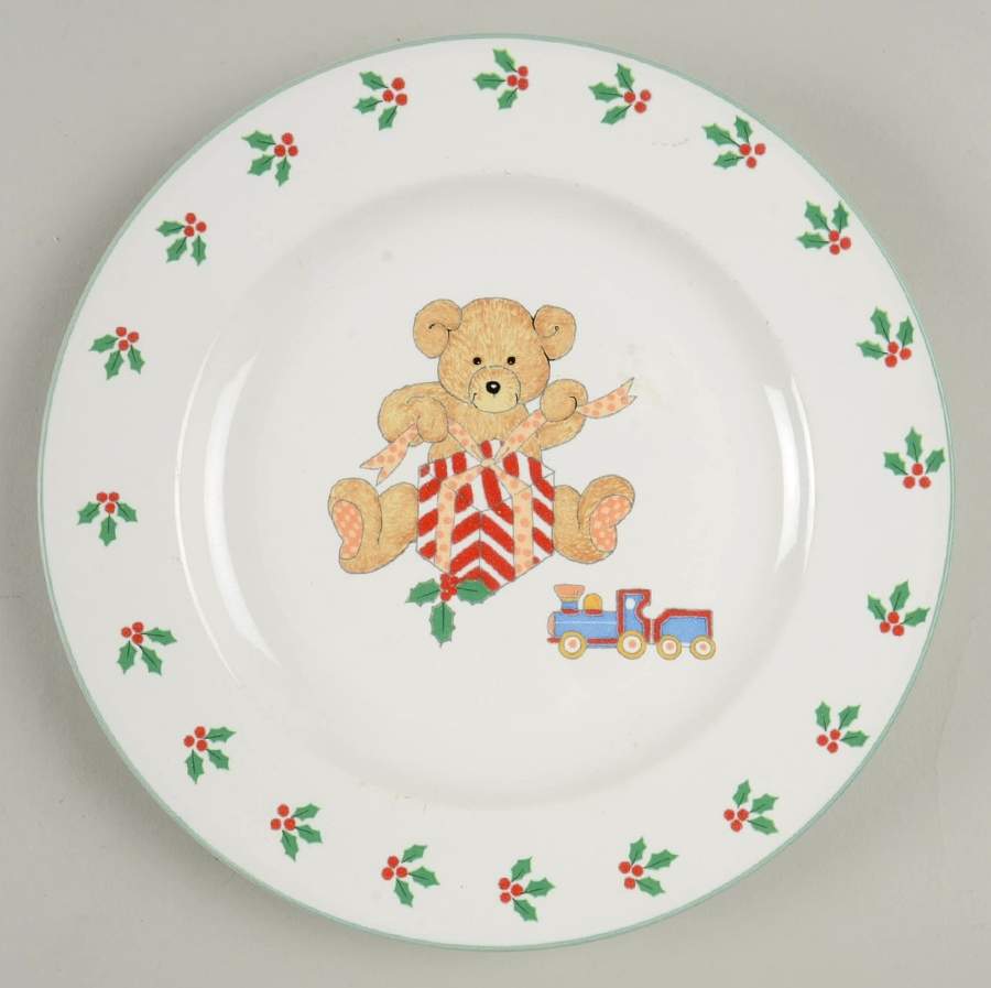 Teddy's Christmas Child's Plate by Mikasa-1