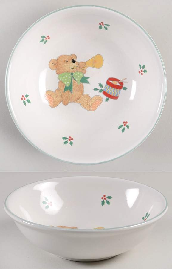 Teddy's Christmas Fruit/Dessert (Sauce) Bowl by Mikasa-1