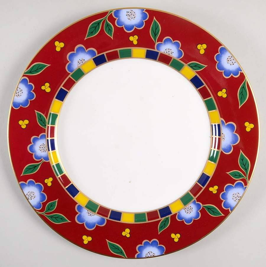 Tea Ceremony Persian Red Dinner Plate by Mikasa-1