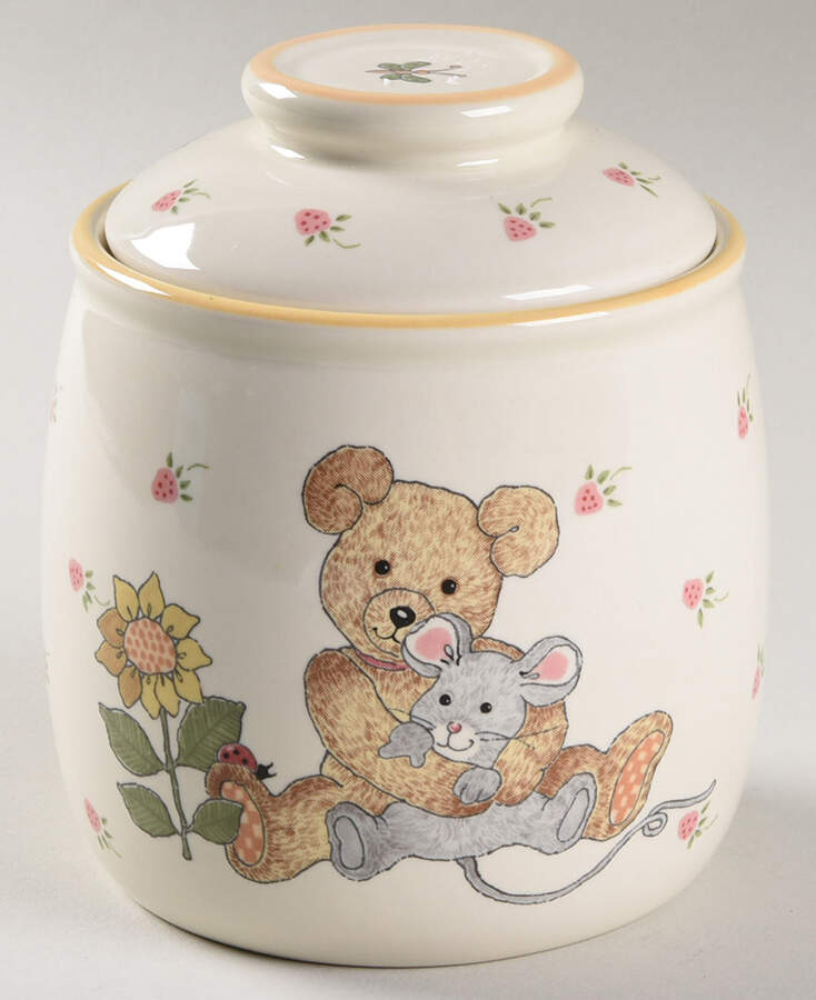 Teddy Small Cookie Jar & Lid by Mikasa-1