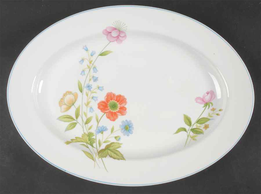Tea Garden 14" Oval Serving Platter by Mikasa-1