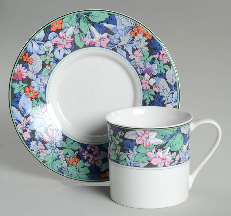 Terrace Garden Flat Cup & Saucer Set by Mikasa-1