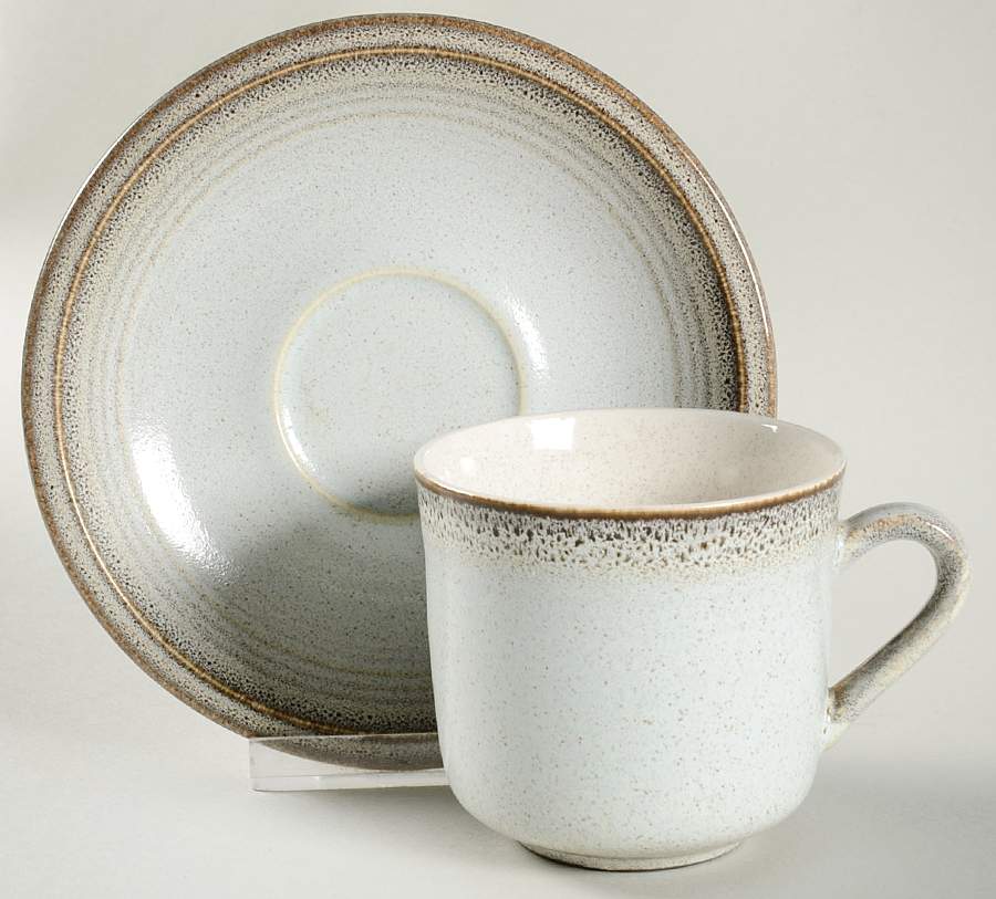 Tempera Flat Cup & Saucer Set by Mikasa-1