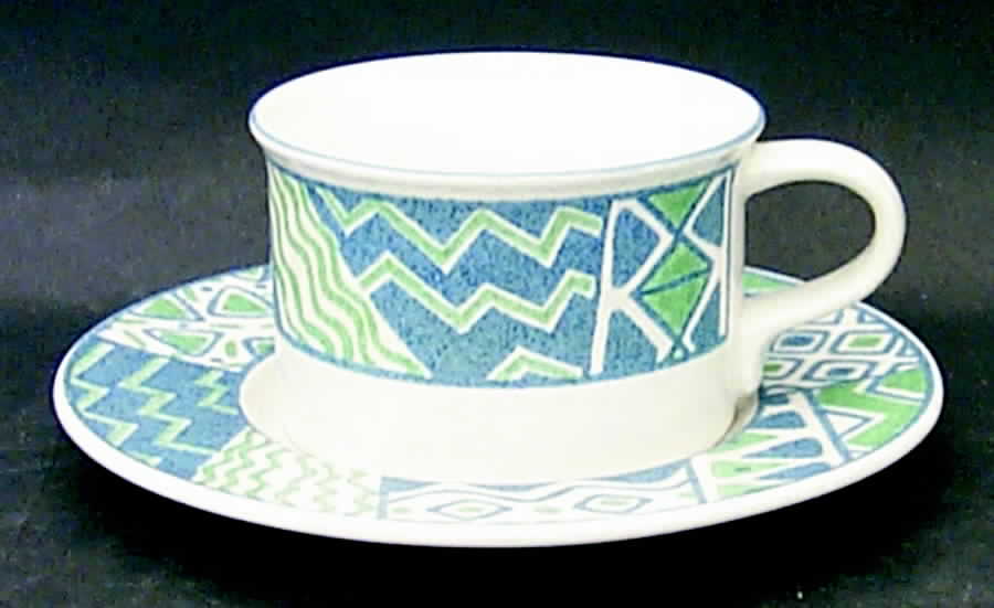 Tempo Flat Cup & Saucer Set by Mikasa-1