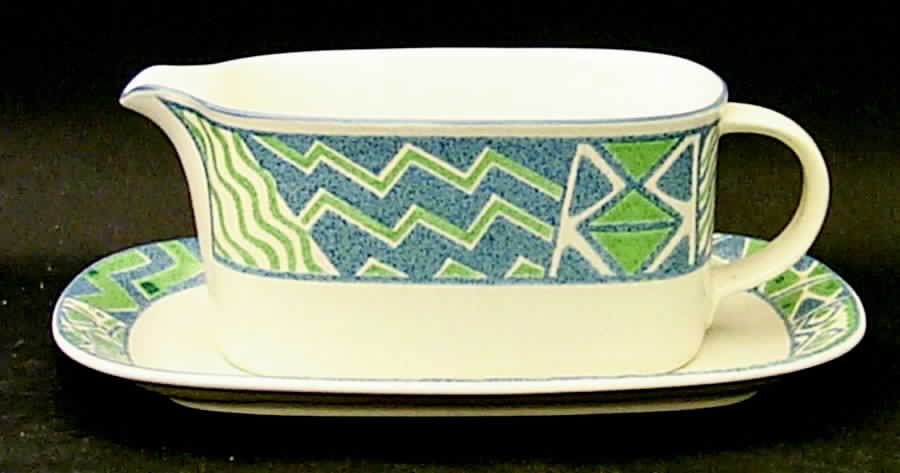 Tempo Gravy Boat & Underplate (Relish/Butter) by Mikasa-1
