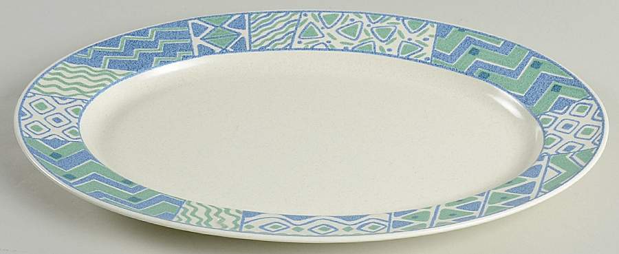 Tempo 15" Oval Serving Platter by Mikasa-1