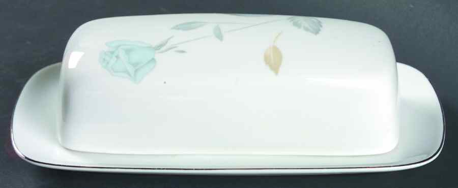 Tea Rose Blue 1/4 Lb Covered Butter by Mikasa-1