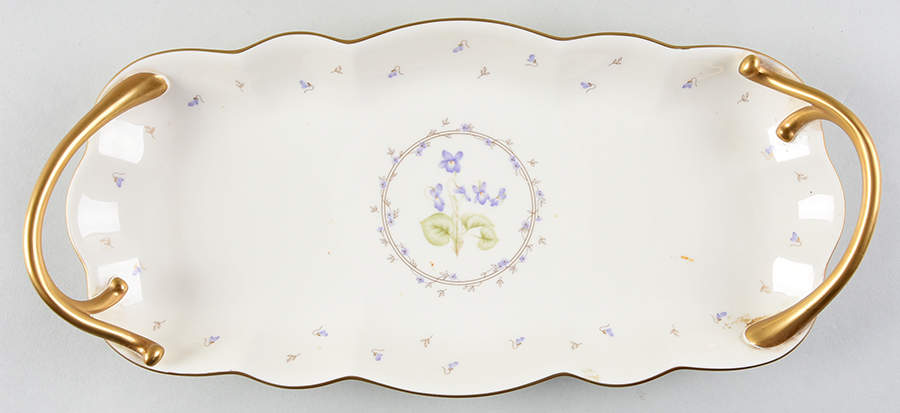 Tender Violets Large Sandwich Tray by Mikasa-1