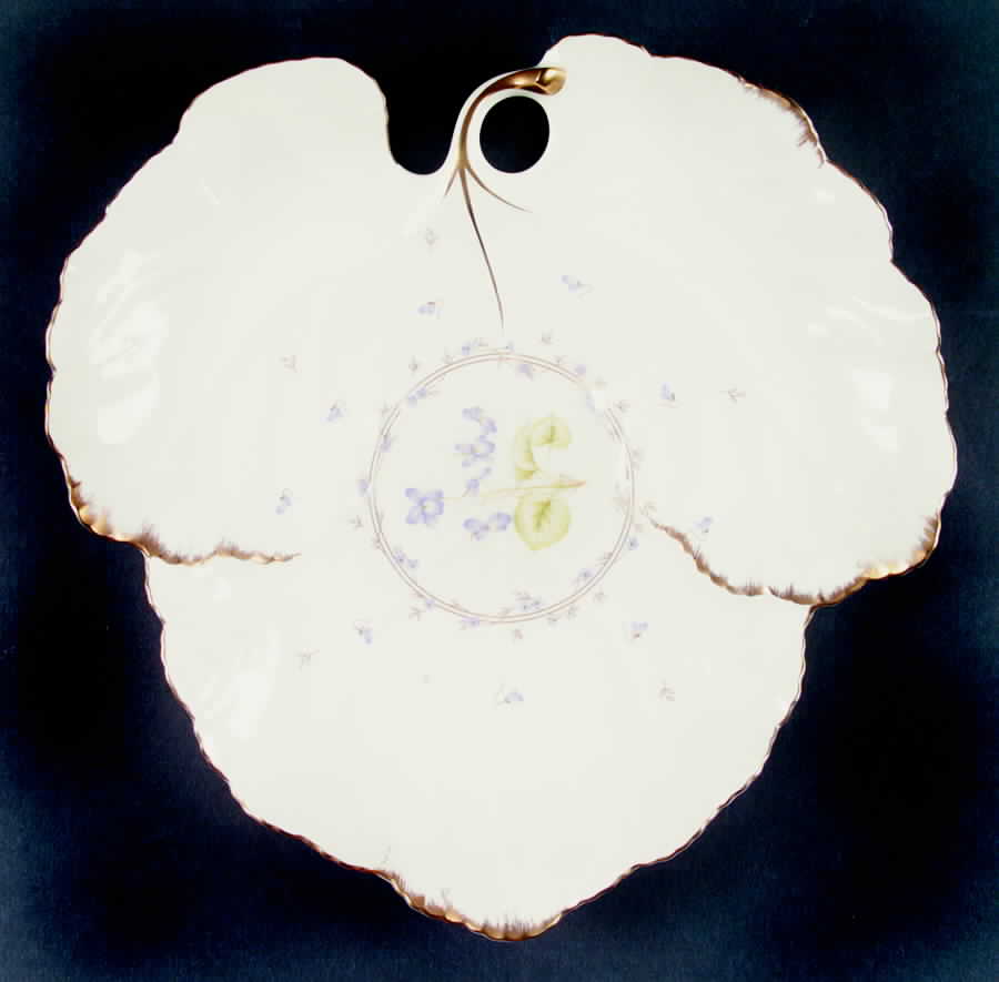 Tender Violets Large Leaf Dish by Mikasa-1