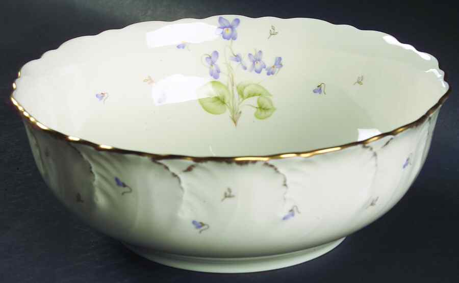 Tender Violets 9" Round Vegetable Bowl by Mikasa-1
