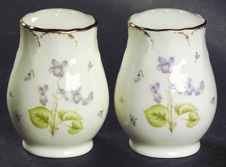 Tender Violets Salt & Pepper Set by Mikasa-1