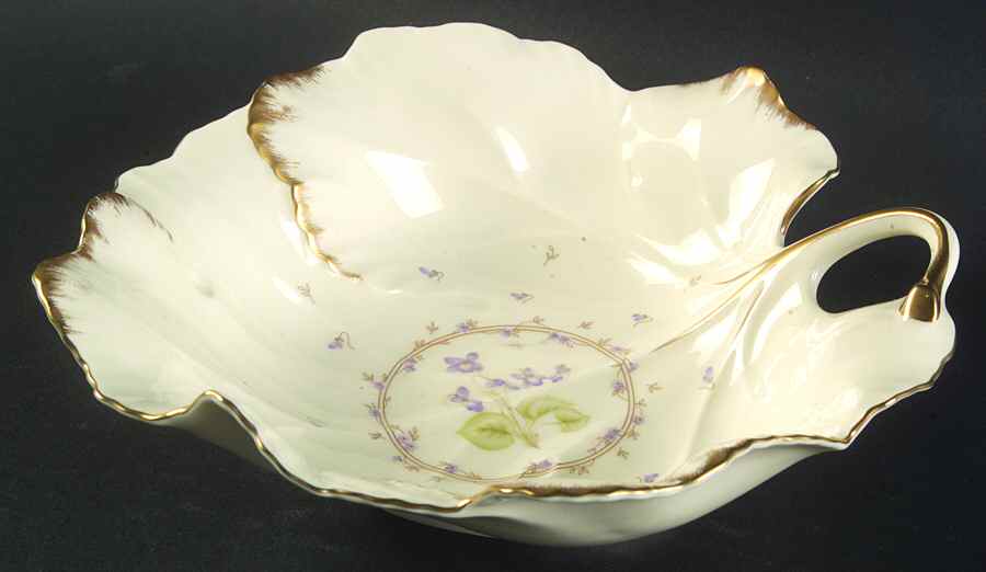 Tender Violets Small Leaf Dish by Mikasa-1