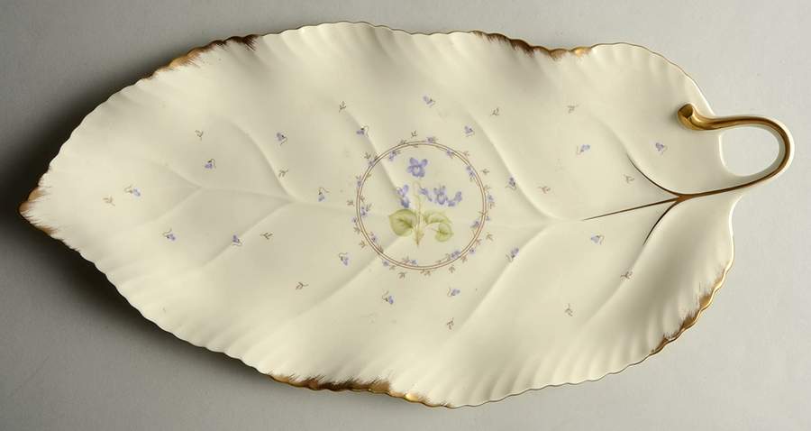 Tender Violets Leaf Tray by Mikasa-1