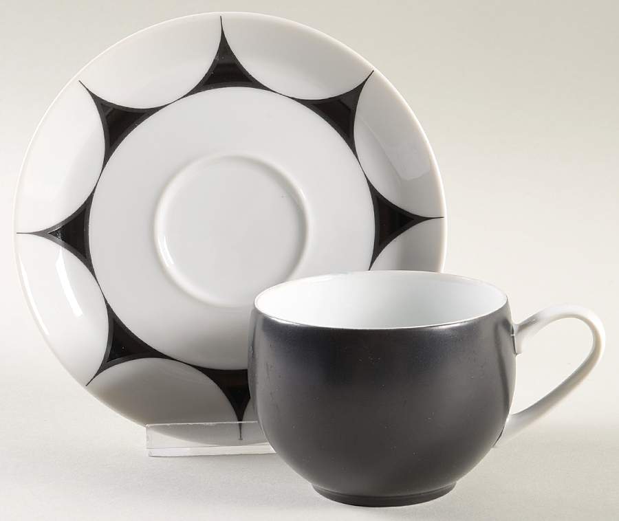 Thistle (5035, Pivotal) Flat Cup & Saucer Set by Mikasa-1