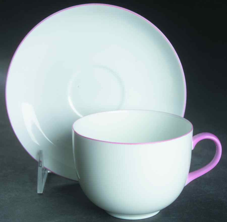 Theater Nights Pink Flat Cup & Saucer Set by Mikasa-1