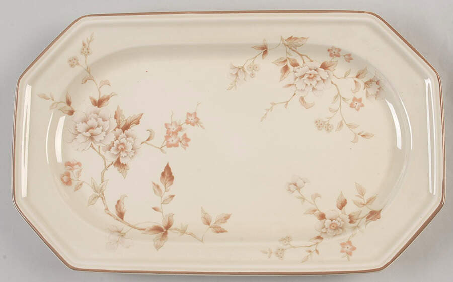 Tivoli Garden 14" Oval Serving Platter by Mikasa-1