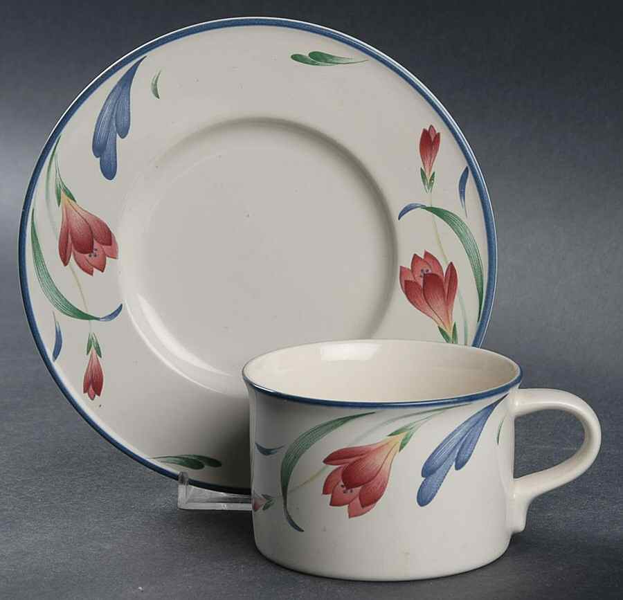 Tiptoe Flat Cup & Saucer Set by Mikasa-1