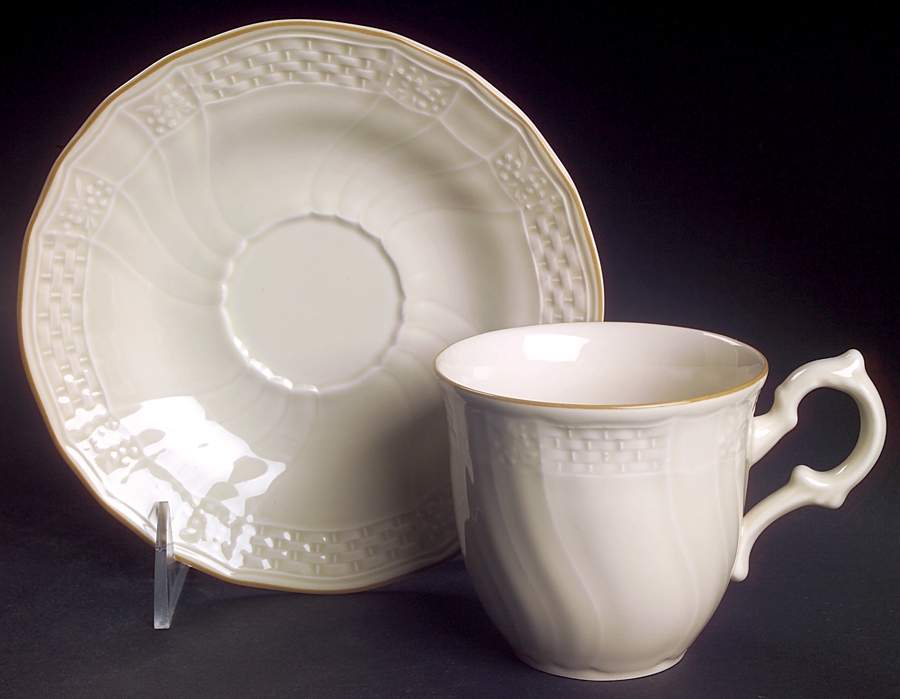 Tivoli Flat Cup & Saucer Set by Mikasa-1