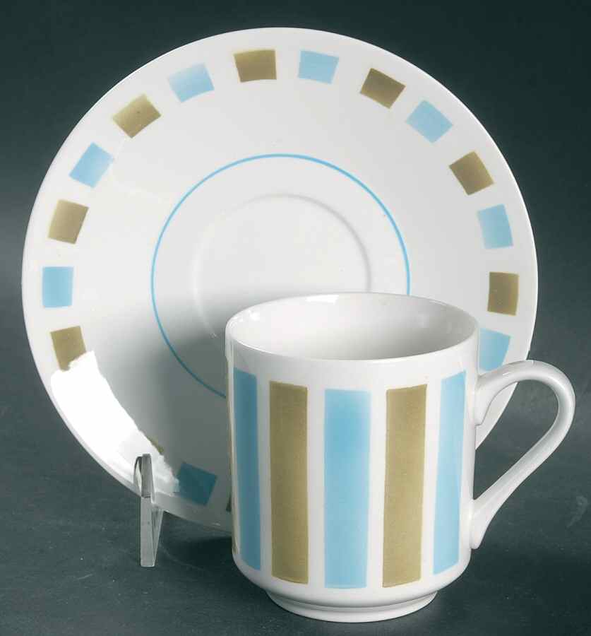 Tivoli Flat Cup & Saucer Set by Mikasa-1