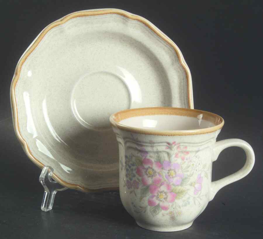 Tomorrow's Dream Flat Cup & Saucer Set by Mikasa-1