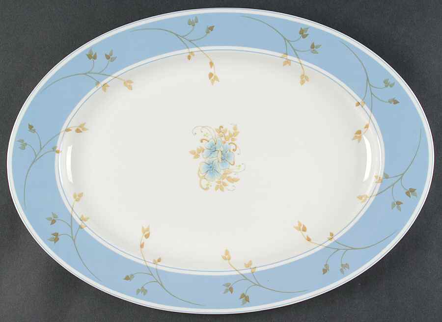 Touch of Love 15" Oval Serving Platter by Mikasa-1
