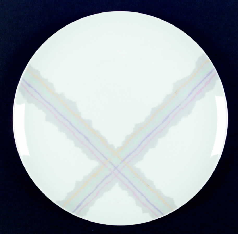 Torn Plaid Dinner Plate by Mikasa-1