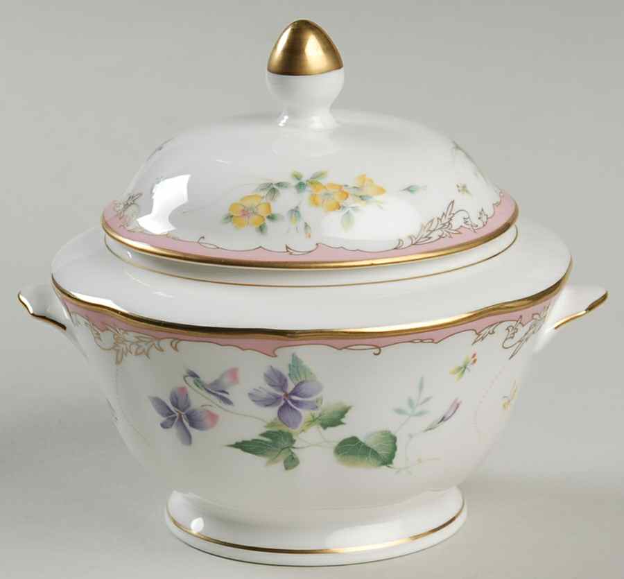 Touch of Spring Sugar Bowl & Lid by Mikasa-1