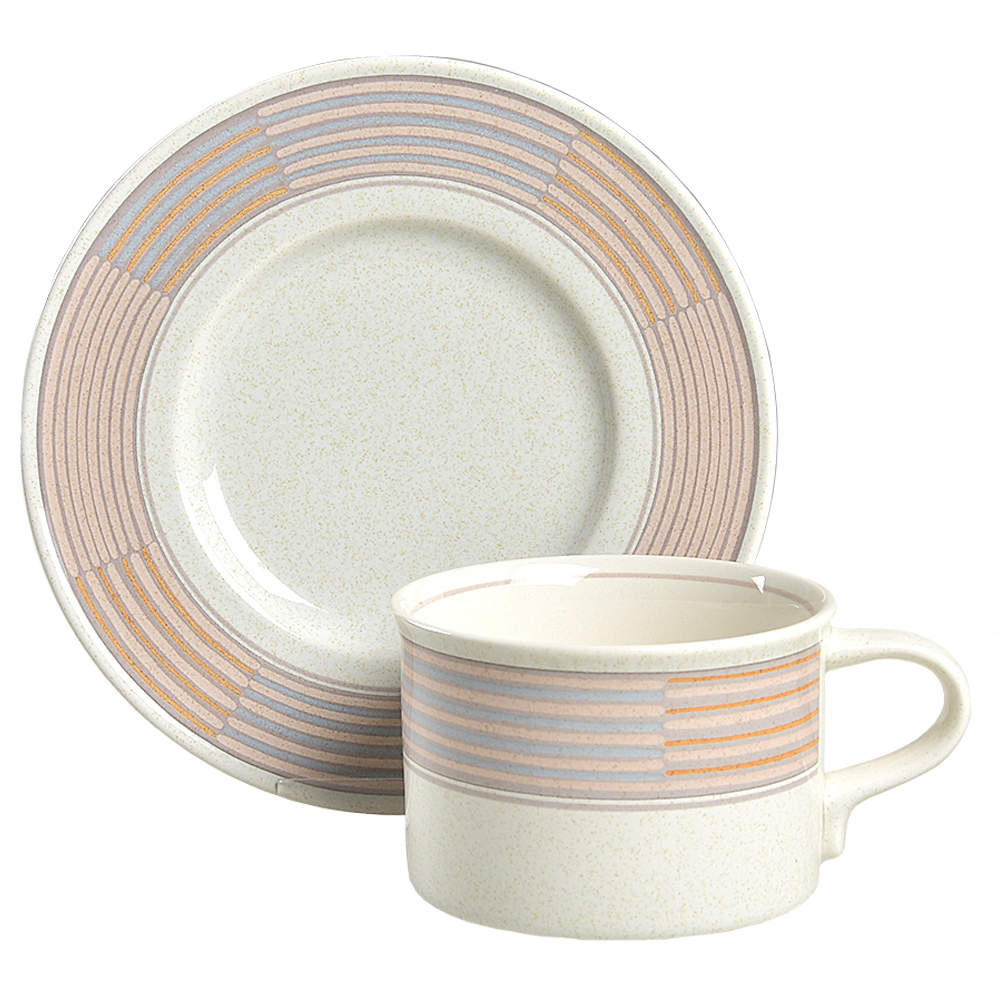 Tracings Flat Cup & Saucer Set by Mikasa-1