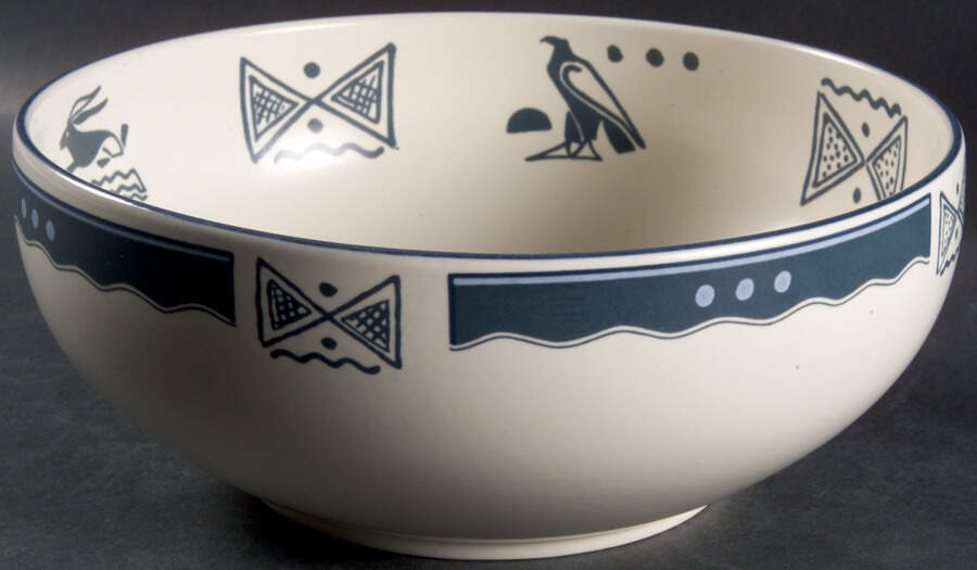 Tribal Arts 8" Round Vegetable Bowl by Mikasa-1