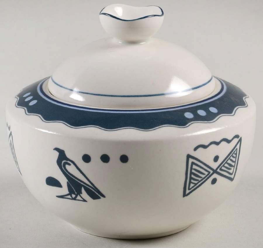 Tribal Arts Sugar Bowl & Lid by Mikasa-1