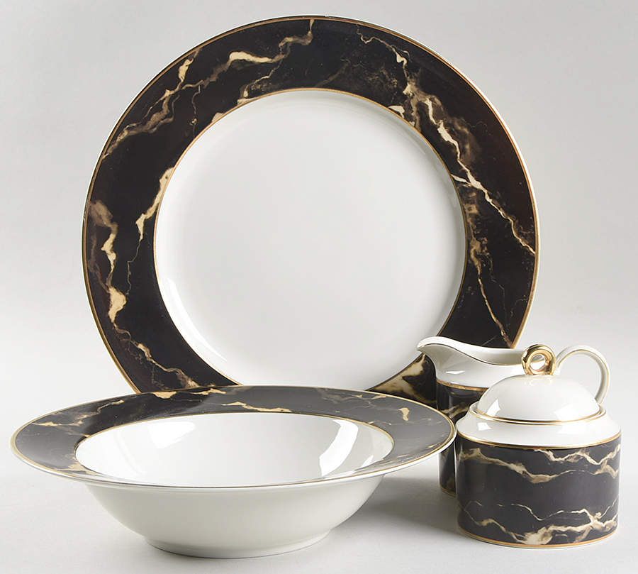 Travertine Black 5 Piece Hostess Set by Mikasa-1