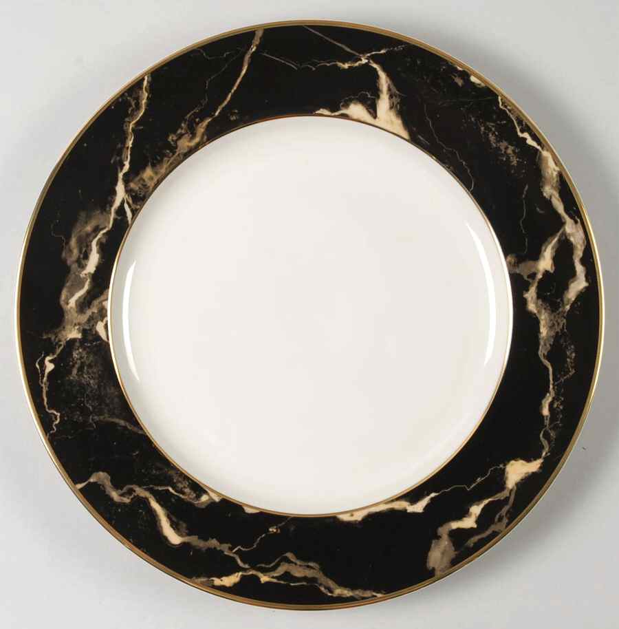 Travertine Black 12" Chop Plate (Round Platter) by Mikasa-1