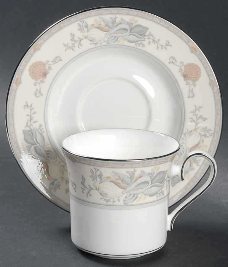 Treasure Cove Flat Cup & Saucer Set by Mikasa-1