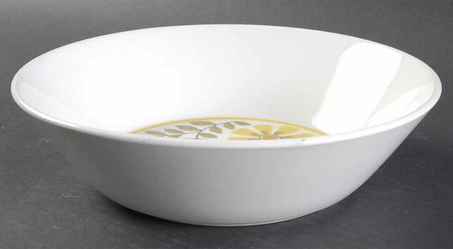 Trellis Yellow 8" Round Vegetable Bowl by Mikasa-1