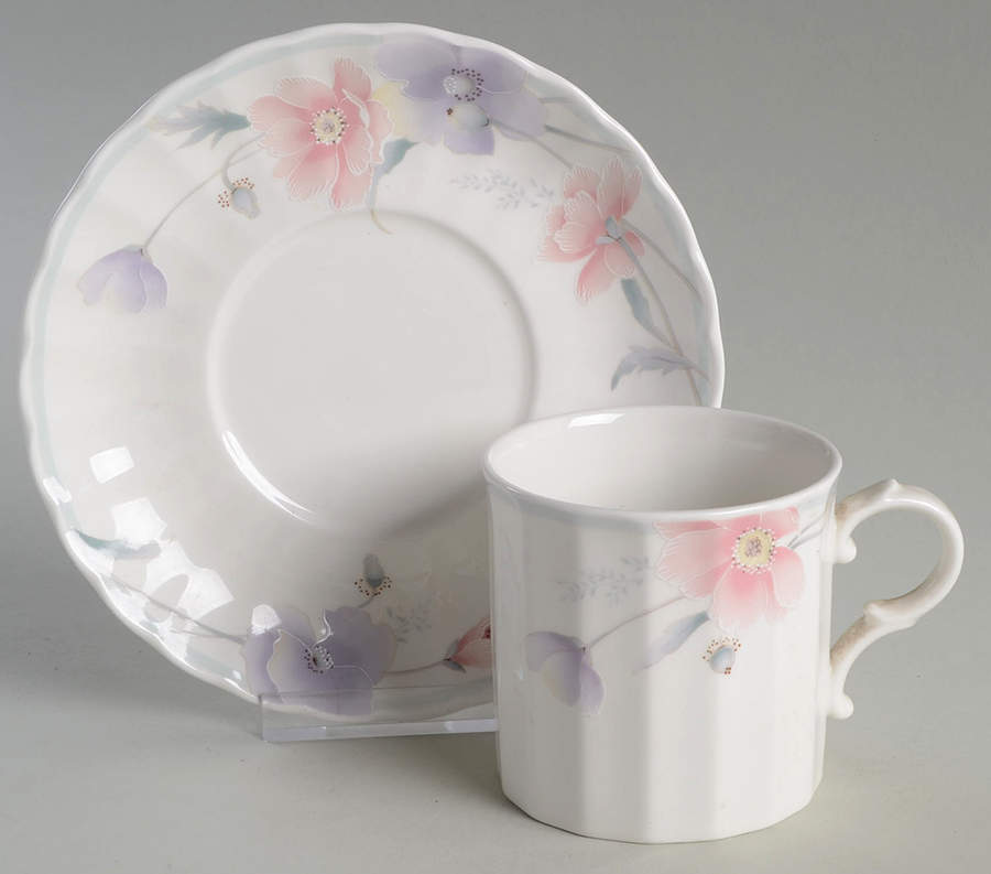 Tremont (CAJ03, Maxima) Flat Cup & Saucer Set by Mikasa-1