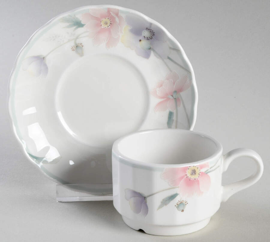 Tremont (CAJ03, Maxima) Flat Demitasse Cup & Saucer Set by Mikasa-1