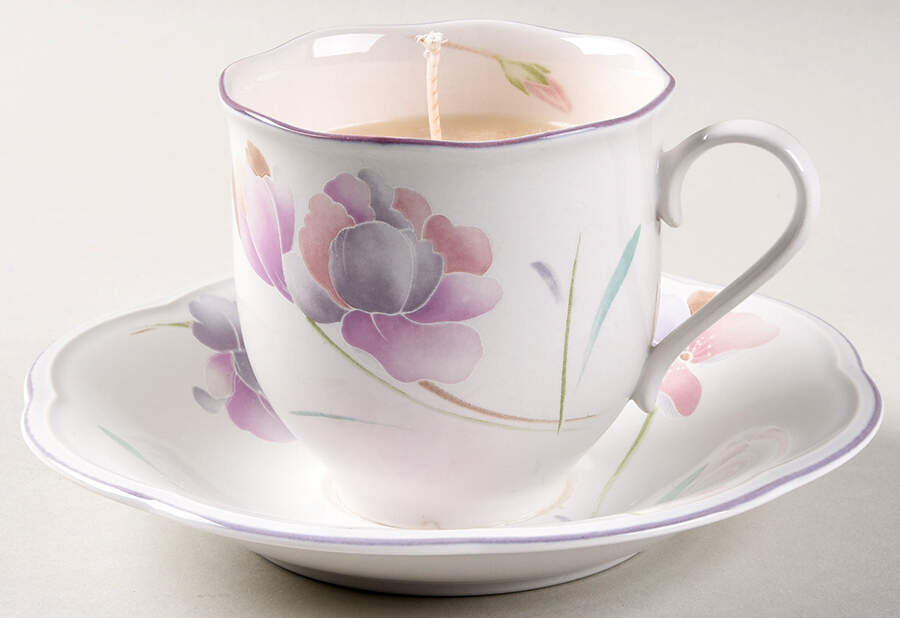 Trio Scented Cup & Saucer Candle-Vanilla  HC by Mikasa-1