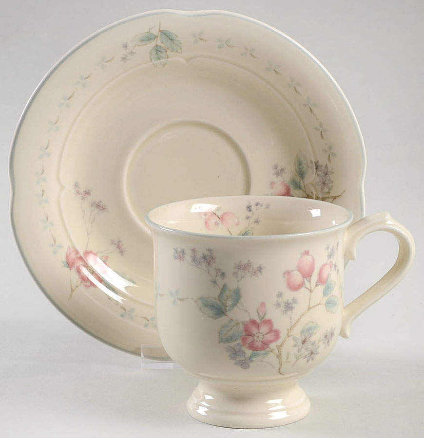 Tricia Footed Cup & Saucer Set by Mikasa-1