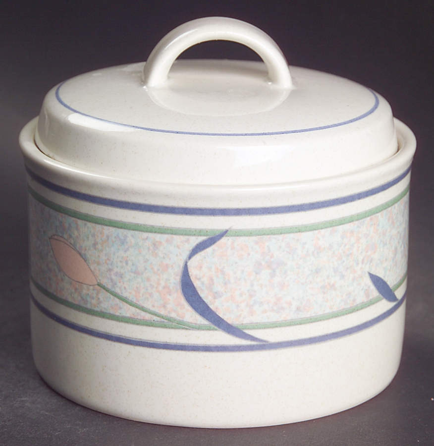 Tropical Island Sugar Bowl & Lid by Mikasa-1
