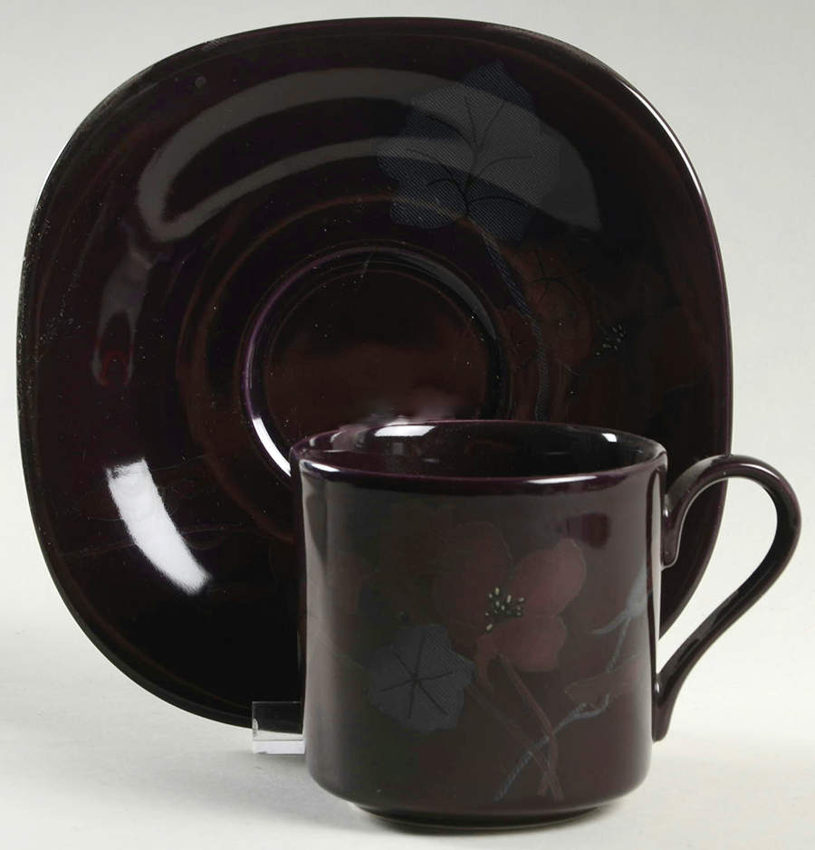 Tropical Morning Flat Cup & Saucer Set by Mikasa-1