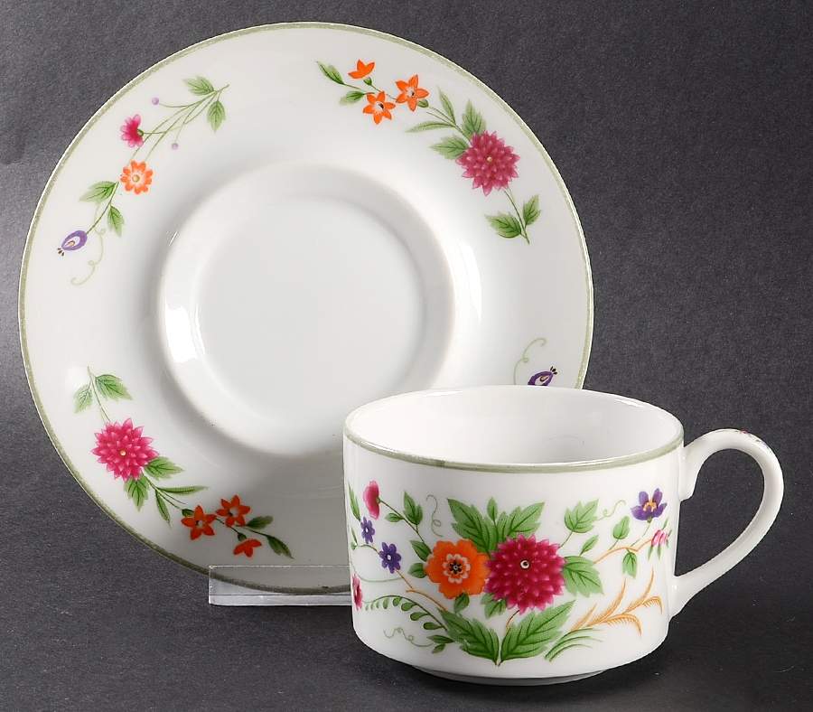 Tropez Flat Cup & Saucer Set by Mikasa-1
